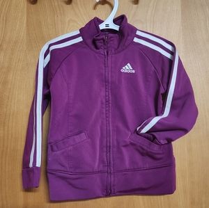 Toddler Adidas purple jacket 3t